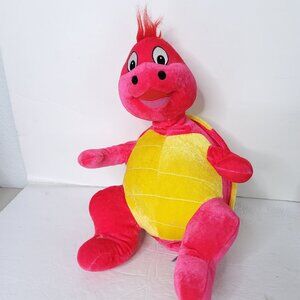 Hot Pink Yellow Turtle Funny Plush Stuffed Animal Soft BJ Toys 16" Ocean Sea